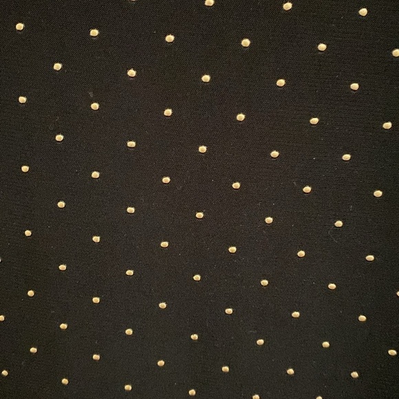 Elements black blouse with gold embellishments. 1X - Picture 3 of 8